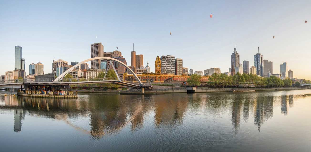 skyline of Melbourne, Australia