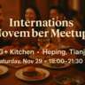 InterNations Tianjin November Meetup at G+ Kitchen!