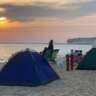 Overnight at Azerbaijani Beach 