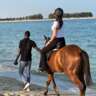 Horse Riding on the Beach in A Private Resort
