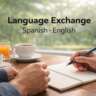 Language Exchange in a Café by Parque Central