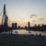 After Work Bridge Walk Rotterdam Skyline