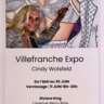 Cindy WOLSFELD DOUBLE VERNISSAGE in VILLEFRANCHE S/Mer