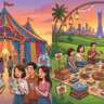 🎪 Circus Thrills & Evening Picnic at Aspire Park🧺