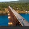 Getaway:Walking over an Old Railroad Bridge -Scenic Views