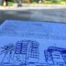 Let's Draw in A Small Plaza