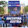 Worldcup ARGENTINA - AUSTRIA @ Plaza Seeber