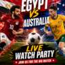 Watching Egypt Vs Australia Match 