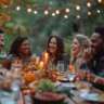 Stunning Cosmopolitan Dinner in a Lush Botanical Garden