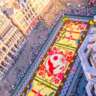 Brussels Flower Carpet From the Tower - Land of the Rising Sun 
