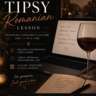 🍷 Online Tipsy Romanian Lesson – Learn Romanian With a Drink!