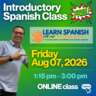 Introductory Spanish Class - Online Free Session