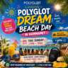 🌊🏖️ Polyglot Beach Day: Sun, Sea & Global Vibes! ☀️🌍💙