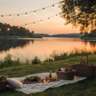 Sunset Picnic on the Hudson