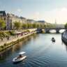 A Relaxed Sunday Afternoon Walk Along the Seine
