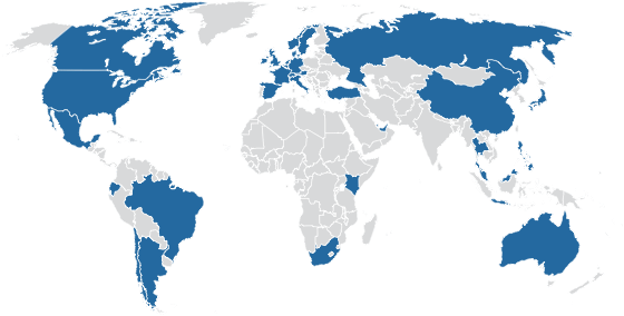 Changemakers world map